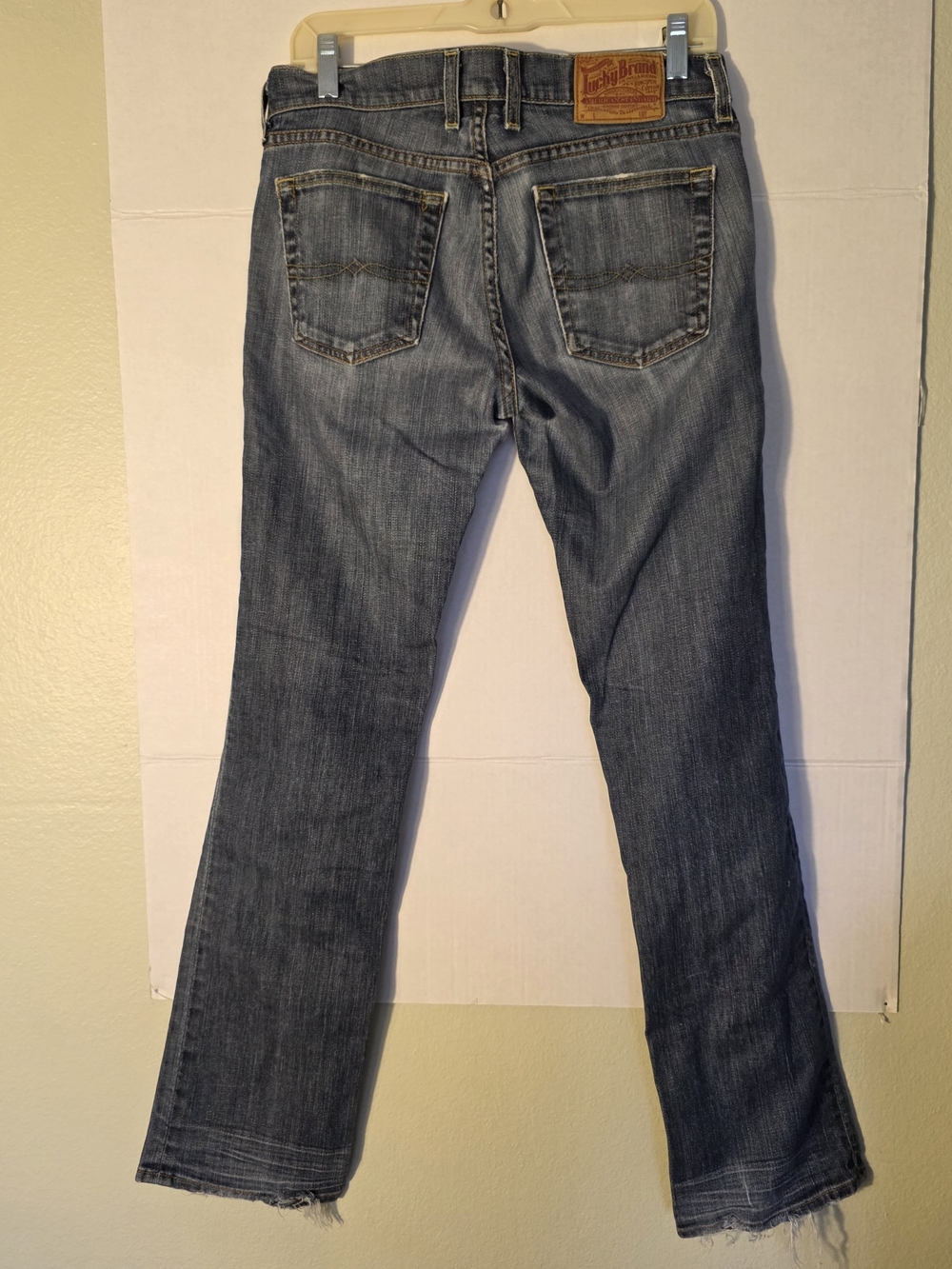 Vintage 90s Lucky Brand Jeans Made in USA Blue Tag Lucky You Bootcut Distressed